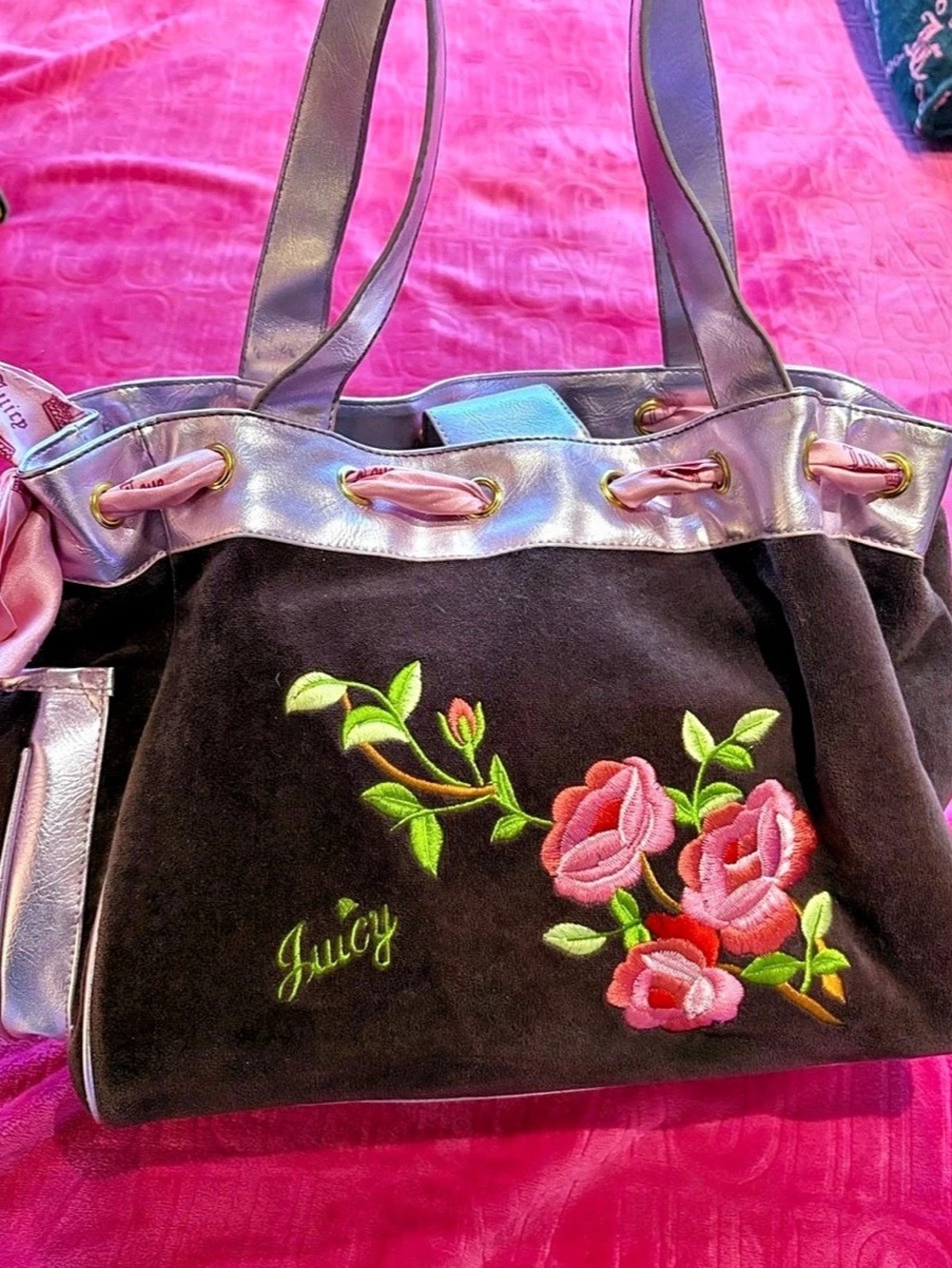 Juicy Couture Floral Embroidered bag